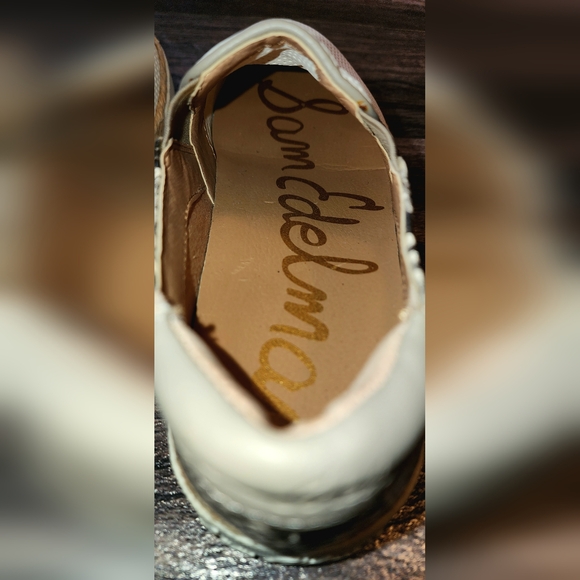 Sam Edelman Banks Espadrille Slip-On Sneakers White Snakeskin Size 6 - Picture 11 of 12